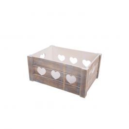 Bedýnka dřevo dekorace A SRDCE 26x16x12 cm ORION