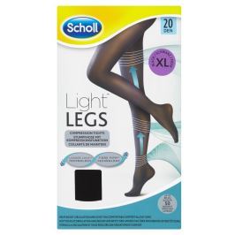 Scholl Light Legs™ Kompresní punčochové kalhoty 20 DEN černé XL
