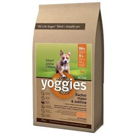 Yoggies Active kachna a zvěřina granule lisované za studena