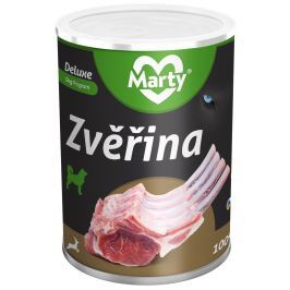 Marty DeLuxe konzerva pro psy ze 100% masa - zvěřina