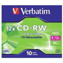 Verbatim CD-RW 12x, 10ks v krabičce (43148)