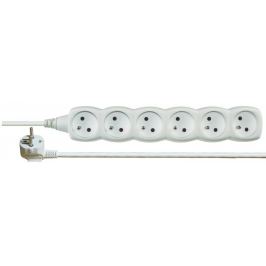 Prodlužovací kabel 5m 6 zásuvek bílý