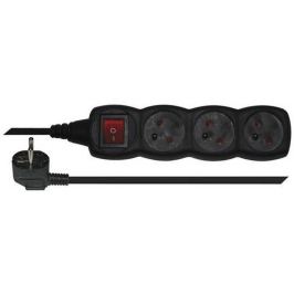 Prodlužovací kabel 1,5m 3 zásuvky černá