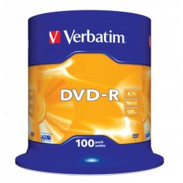 Verbatim DVD-R 16x, 100ks cakebox (43549)