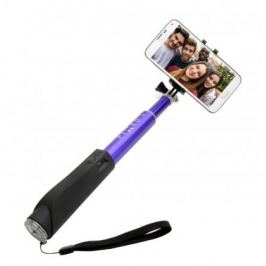 Teleskopická selfie tyč FIXED s BT spouští, modrá