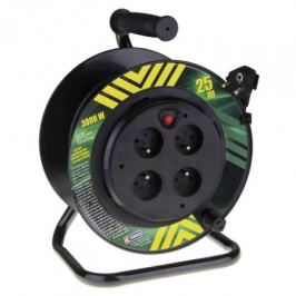 Emos P19425P,PVC prodluž. kabel na bubnu,4 zás. 25m pevný střed