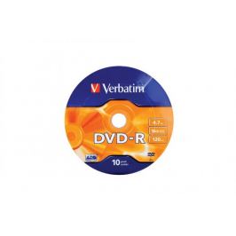 Verbatim DVD-R 4,7GB 16x, 10ks. (43729)