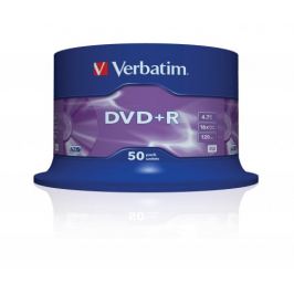 Verbatim DVD+R 16x, 50ks cakebox (43550)