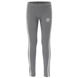 Šedé holčičí legíny s pruhy na nohavicích adidas Originals