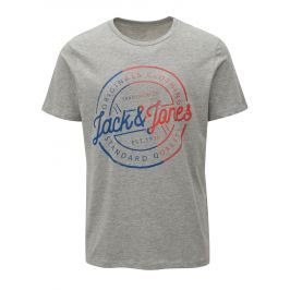 Světle šedé tričko s potiskem Jack & Jones
