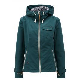 Tmavě zelená dámská nepromokavá lehká bunda WOOX Ventus Urban Ponderosa Pine
