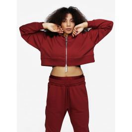 Cihlová crop mikina na zip Ivy Park