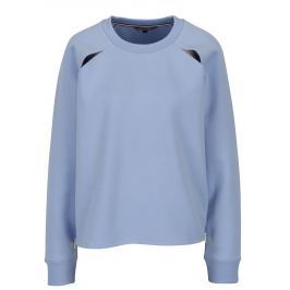 Světle modrá dámská oversize mikina s průstřihy Tommy Hilfiger