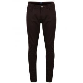 Tmavě hnědé slim fit kalhoty Blend