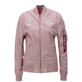 Starorůžový dámský oboustranný vzorovaný bomber ALPHA INDUSTRIES