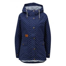 Modrá dámská puntíkovaná nepromokavá parka MEATFLY Victory