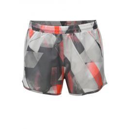 Světle šedé vzorované dámské sportovní kraťasy Under Armour