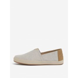 Béžové žíhané pánské slip on TOMS