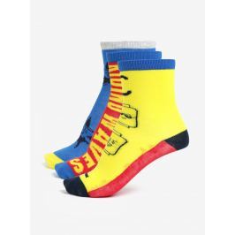 Žluto-modrá sada tří párů klučičích ponožek Lego Wear Aiden