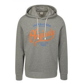 Šedá mikina s kapucí Jack & Jones Art