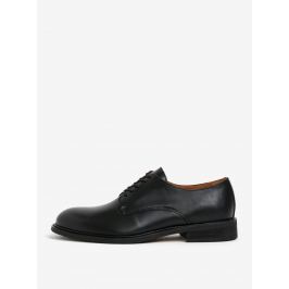 Černé pánské kožené polobotky Selected Homme Baxter