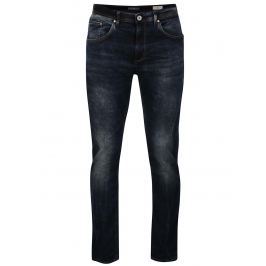Tmavě modré slim fit džíny s vyšisovaným efektem Blend