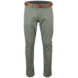 Khaki slim fit chino kalhoty Selected Homme Yard