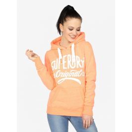 Oranžová dámská mikina s potiskem Superdry
