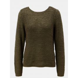 Khaki svetr s pásky na zádech ONLY Gabbi String