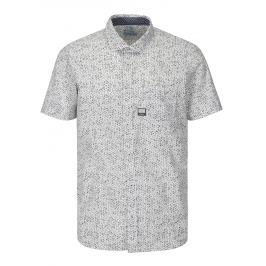 Šedo-bílá pánská vzorovaná slim fit košile s.Oliver