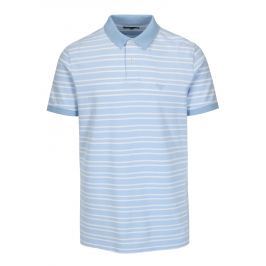 Světle modré pruhované polo tričko Barbour Bedford
