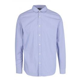 Světle modrá pruhovaná formální slim fit košile Selected Homme