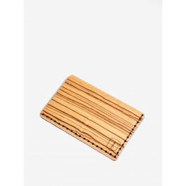 Světle hnědý dřevěný vizitkovník BeWooden Linea Note