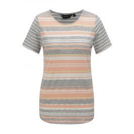 Šedo-růžové pruhované tričko Dorothy Perkins