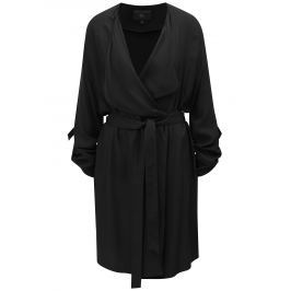 Černý lehký kabát s 3/4 rukávy Dorothy Perkins