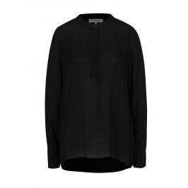 Černá volná halenka s knoflíky Selected Femme Tora