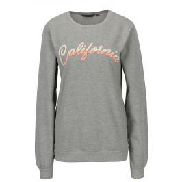 Šedá žíhaná mikina s výšivkou Dorothy Perkins Tall