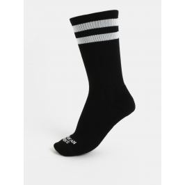 Černé unisex ponožky s pruhy American socks II.