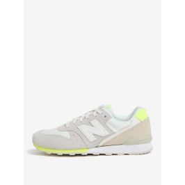 Šedo-žluté dámské semišové tenisky New Balance