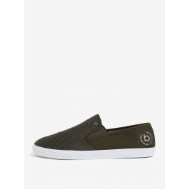 Tmavě zelené pánské slip on tenisky bugatti Warrior
