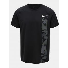 Černé pánské slim fit tričko s potiskem Nike