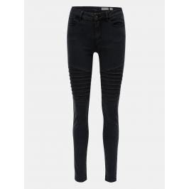 Tmavě šedé slim fit džíny VERO MODA