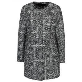 Tmavě modrý vzorovaný kabát VERO MODA Sylva