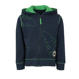Tmavě modrá klučičí mikina na zip Blue Seven