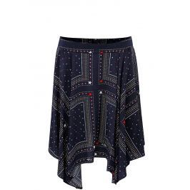 Tmavě modrá vzorovaná sukně Tommy Hilfiger