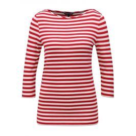 Bílo-červené dámské pruhované tričko Tommy Hilfiger