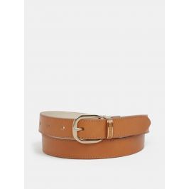 Krémovo-hnědý oboustranný dámský kožený pásek Tommy Hilfiger