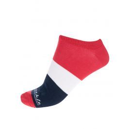 Modro-červené unisex kotníkové ponožky Fusakle Jachtár