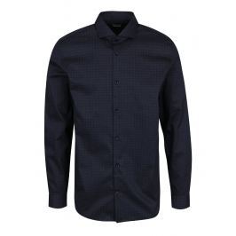 Tmavě modrá formální vzorovaná regular fit košile Selected Homme Two Sel-ted