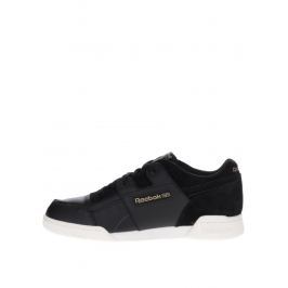 Černé pánské kožené tenisky se semišovými detaily Reebok Workout Plus ALR